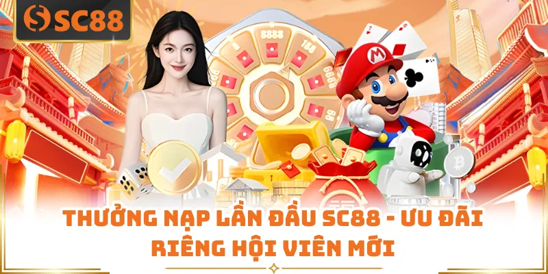 Thưởng Nạp Lần Đầu SC88 - Ưu Đãi Riêng Hội Viên Mới